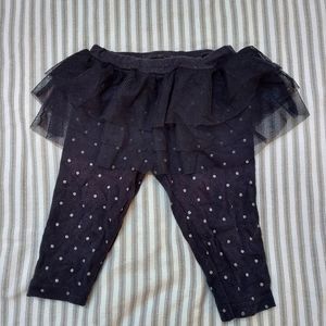 Black tutu leggings 6M